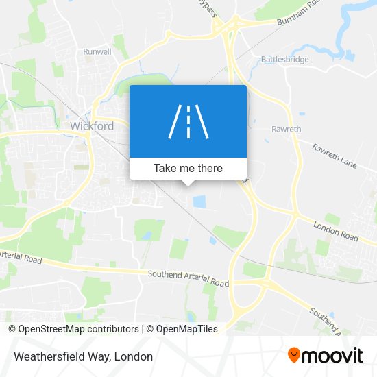 Weathersfield Way map