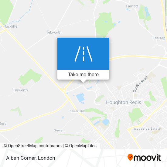 Alban Corner map