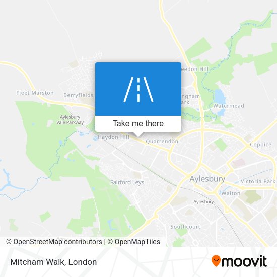 Mitcham Walk map