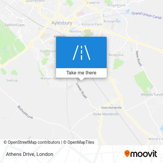 Athens Drive map