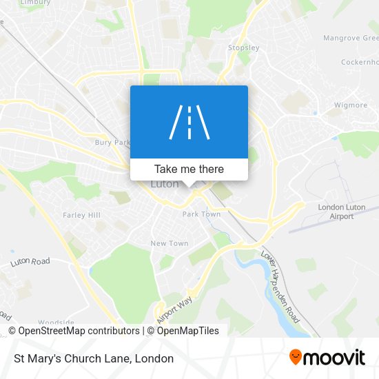 St Mary's Church Lane map