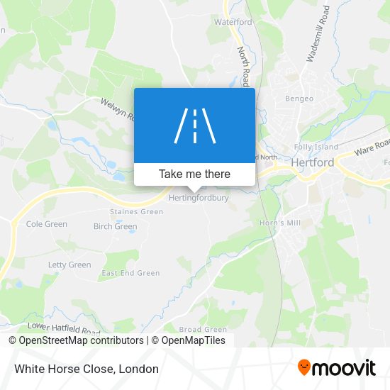 White Horse Close map