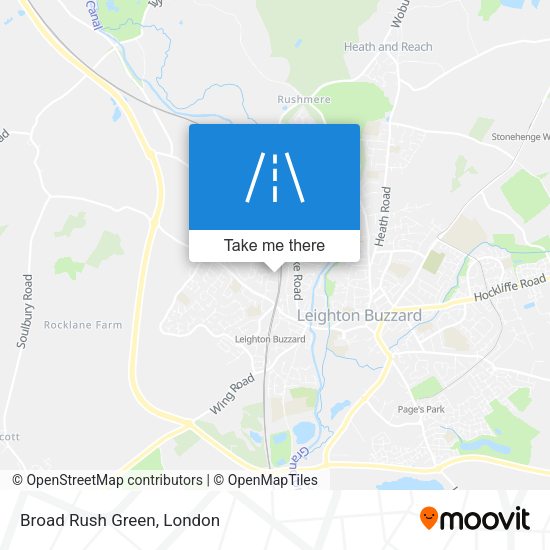 Broad Rush Green map