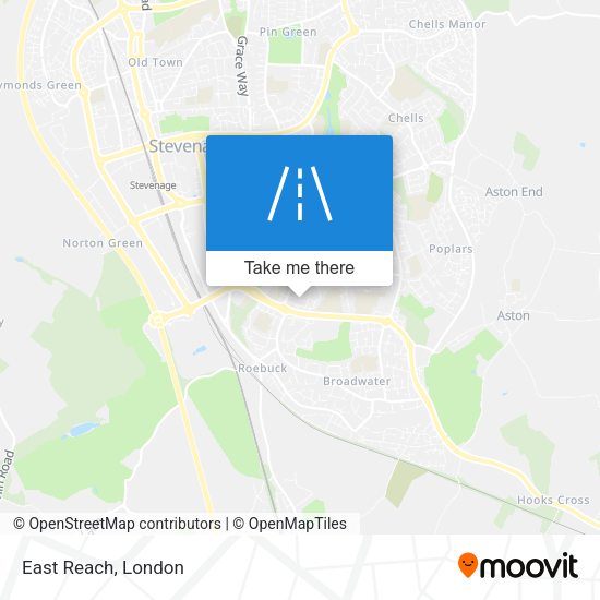 East Reach map