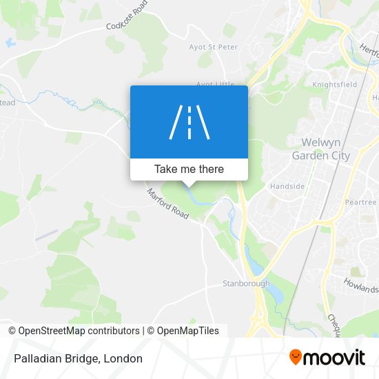 Palladian Bridge map