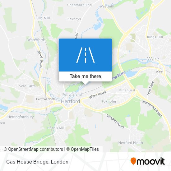 Gas House Bridge map