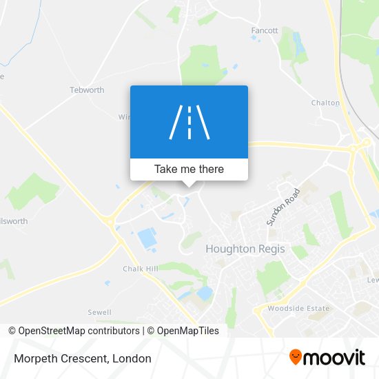 Morpeth Crescent map