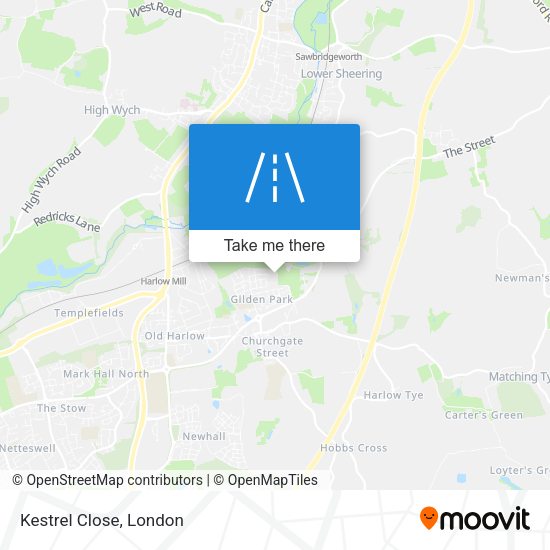 Kestrel Close map