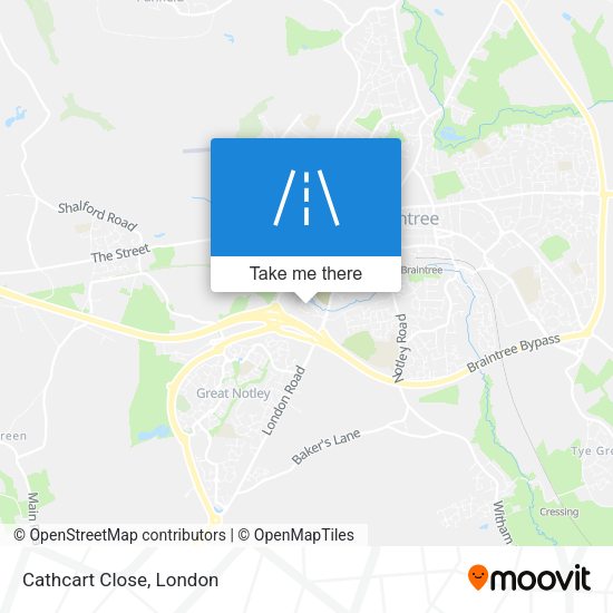 Cathcart Close map