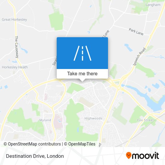 Destination Drive map