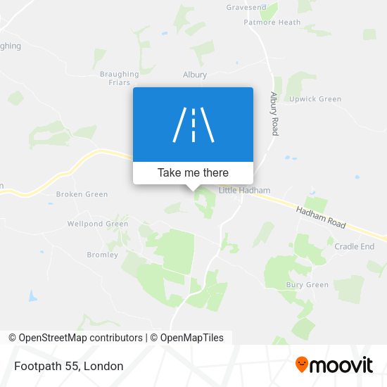 Footpath 55 map