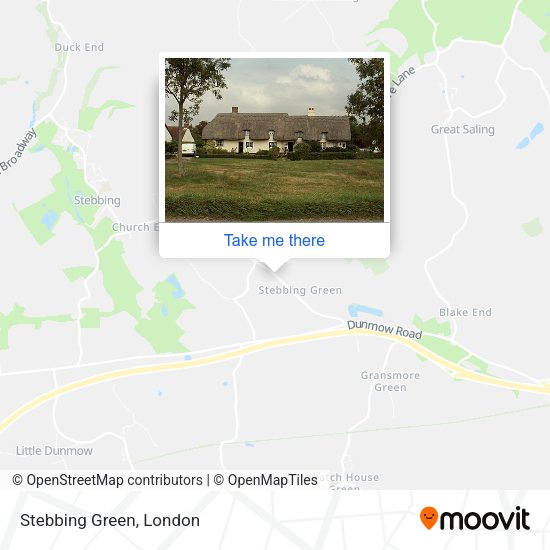 Stebbing Green map