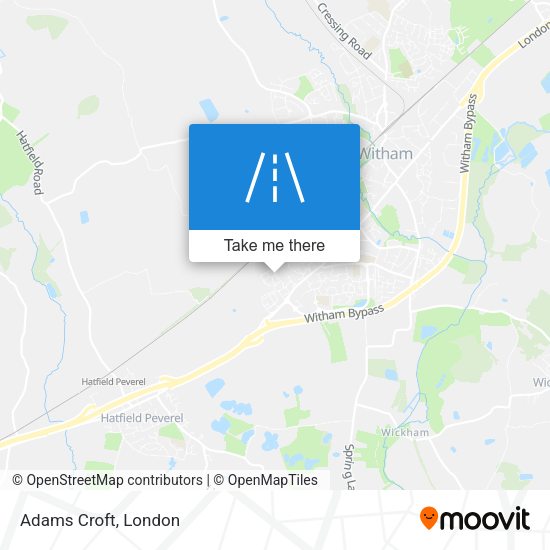 Adams Croft map