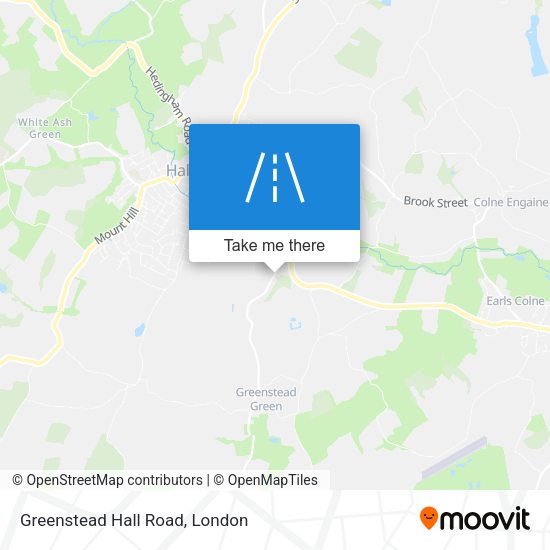 Greenstead Hall Road map