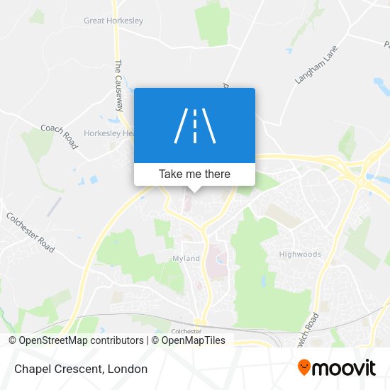 Chapel Crescent map