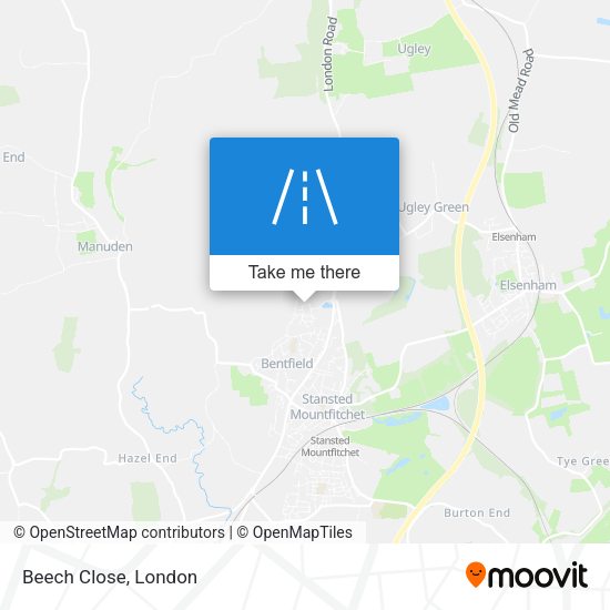 Beech Close map
