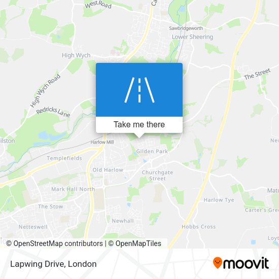 Lapwing Drive map