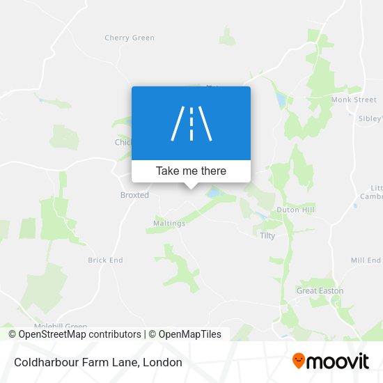 Coldharbour Farm Lane map