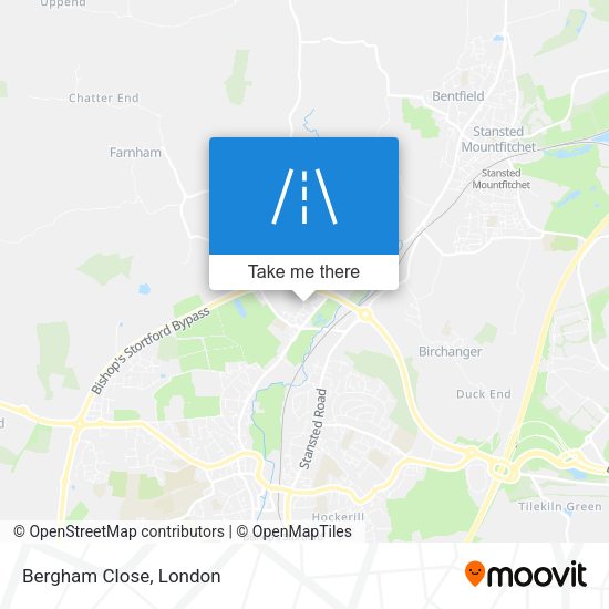 Bergham Close map