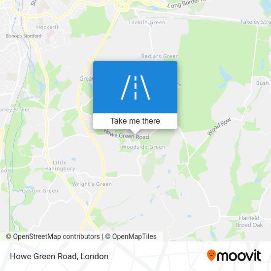 Howe Green Road map