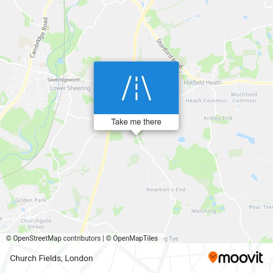 Church Fields map