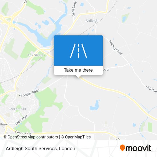 Ardleigh South Services map
