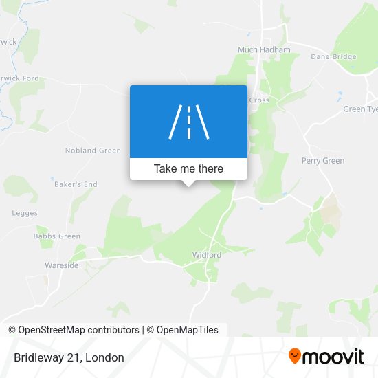 Bridleway 21 map