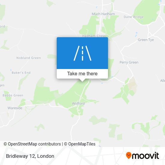 Bridleway 12 map