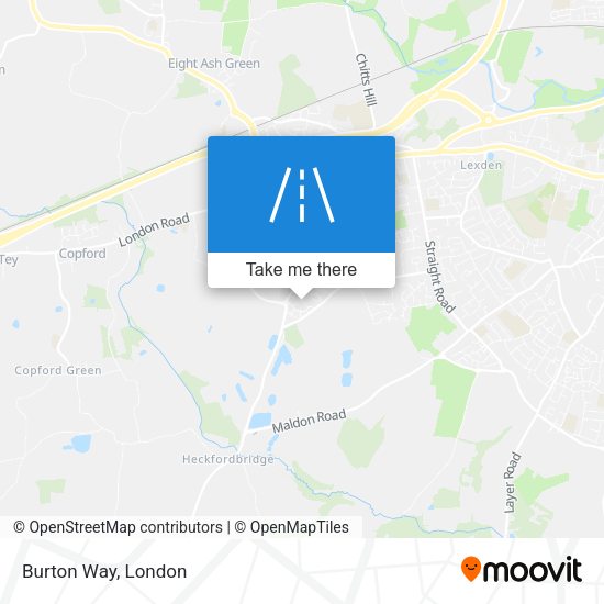 Burton Way map