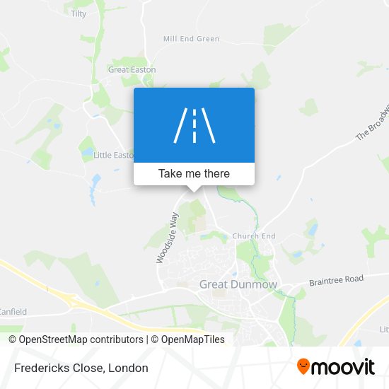 Fredericks Close map