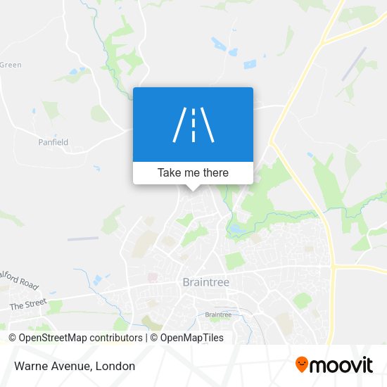 Warne Avenue map