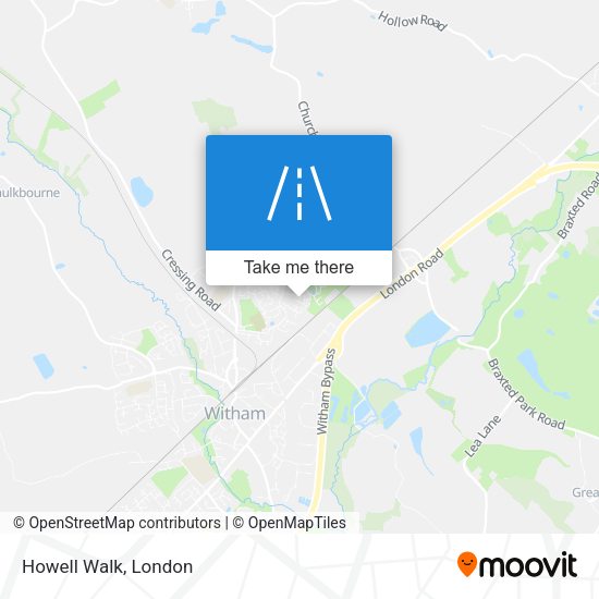 Howell Walk map