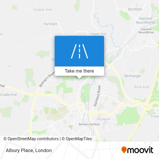 Albury Place map