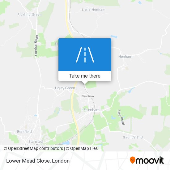 Lower Mead Close map