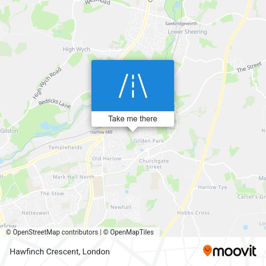 Hawfinch Crescent map