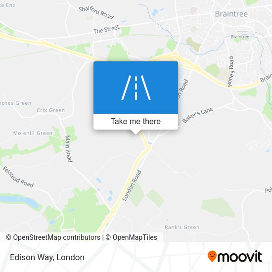 Edison Way map