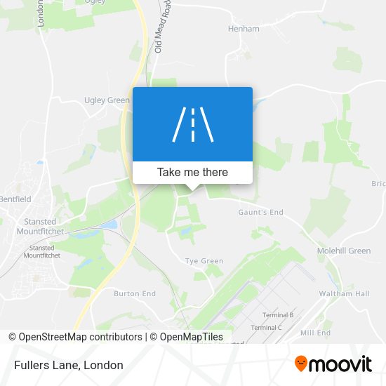 Fullers Lane map