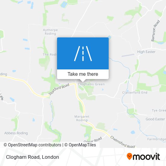 Clogham Road map