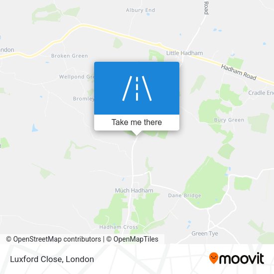 Luxford Close map