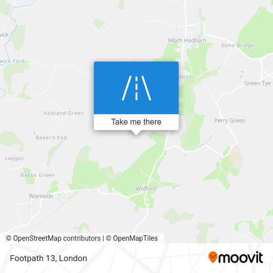 Footpath 13 map