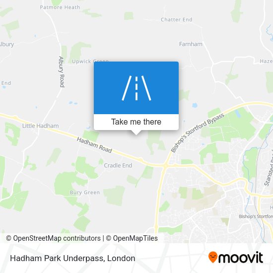 Hadham Park Underpass map