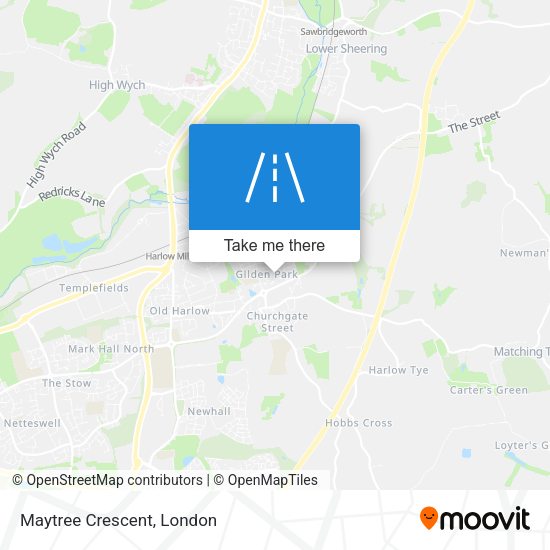 Maytree Crescent map