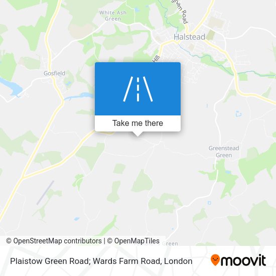 Plaistow Green Road; Wards Farm Road map