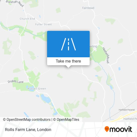 Rolls Farm Lane map