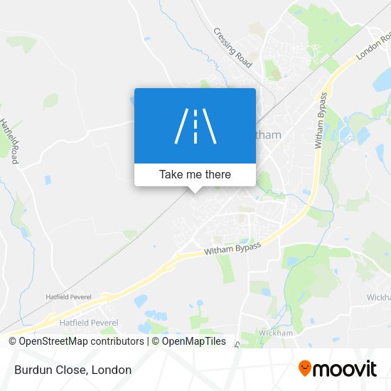 Burdun Close map