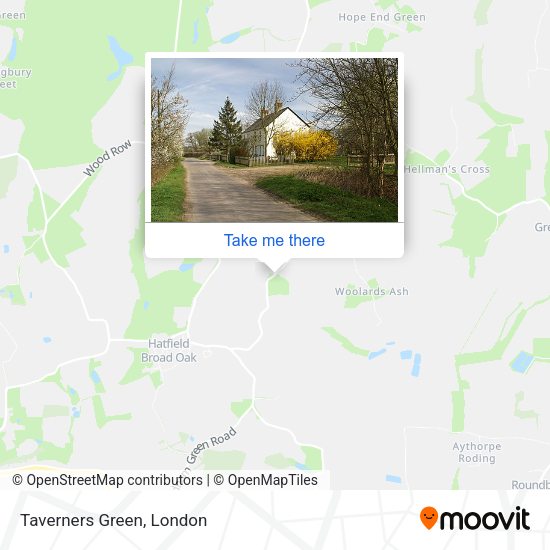 Taverners Green map