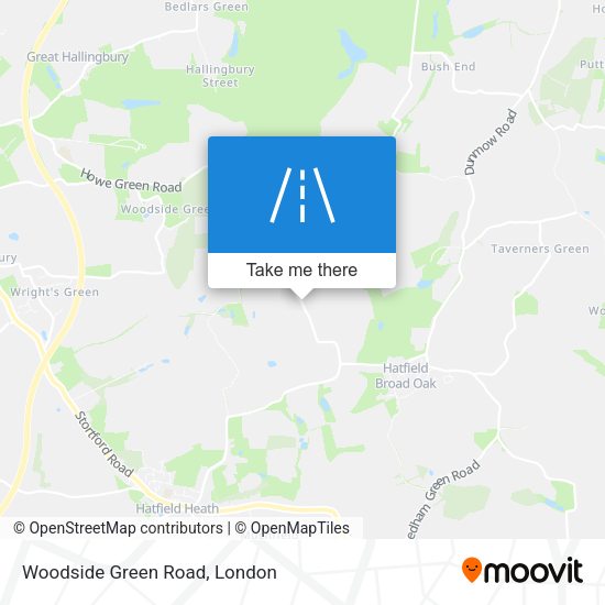 Woodside Green Road map