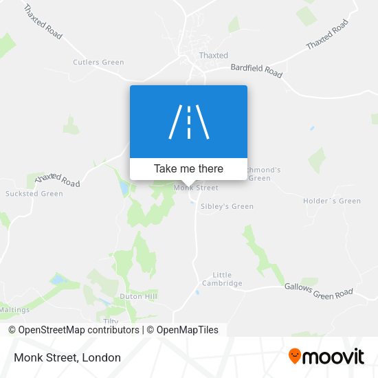 Monk Street map