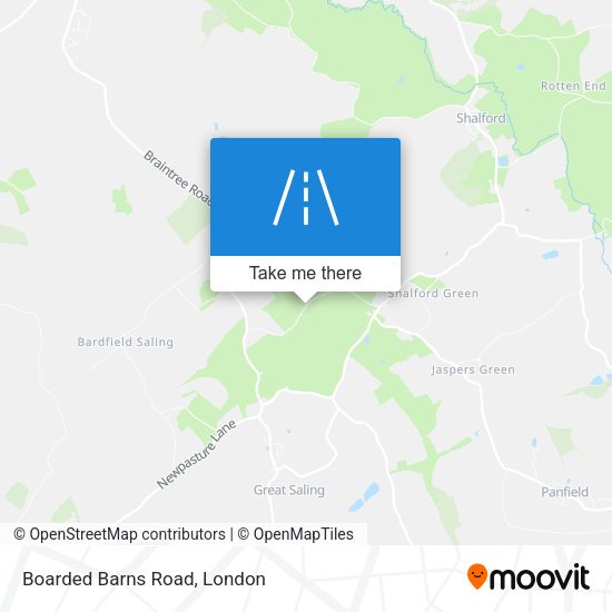 Boarded Barns Road map