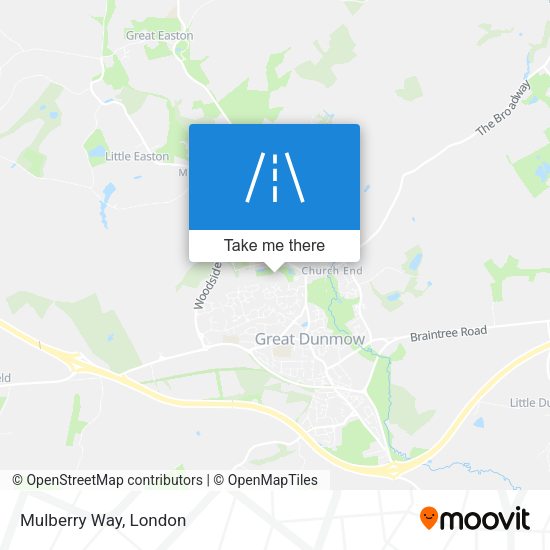 Mulberry Way map